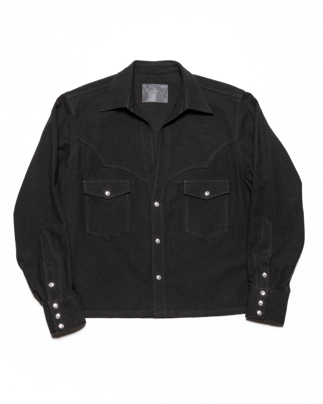 WESTERN CUTTING SHORT SHIRT -ADDED TWISTS TWILL COTTON-