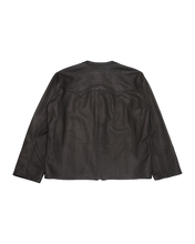 画像をギャラリービューアに読み込む, COW BOY COLLARLESS JACKET -GOAT SKIN-
