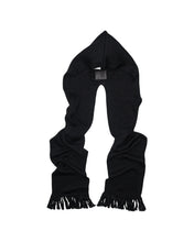 画像をギャラリービューアに読み込む, 5G HOODIE FRINGE SCARF KNIT -SHETLAND WOOL LINEN-
