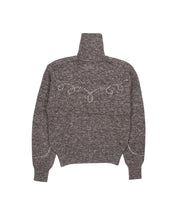 画像をギャラリービューアに読み込む, 5G COW BOY TURTLENECK CARDIGAN KNIT -SHETLAND WOOL LINEN
