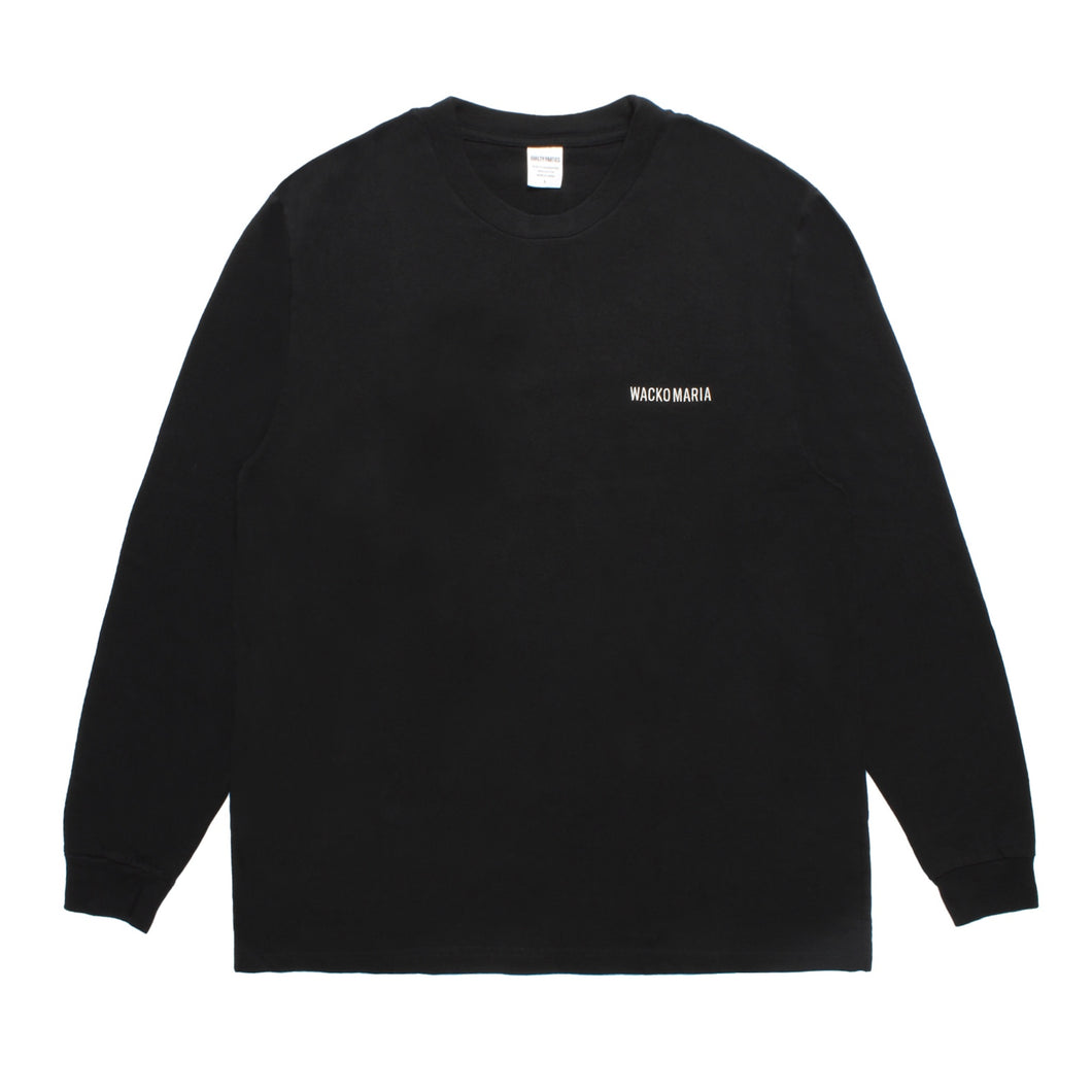 WASHED HEAVY WEIGHT CREW NECK LONG SLEEVE T-SHIRT