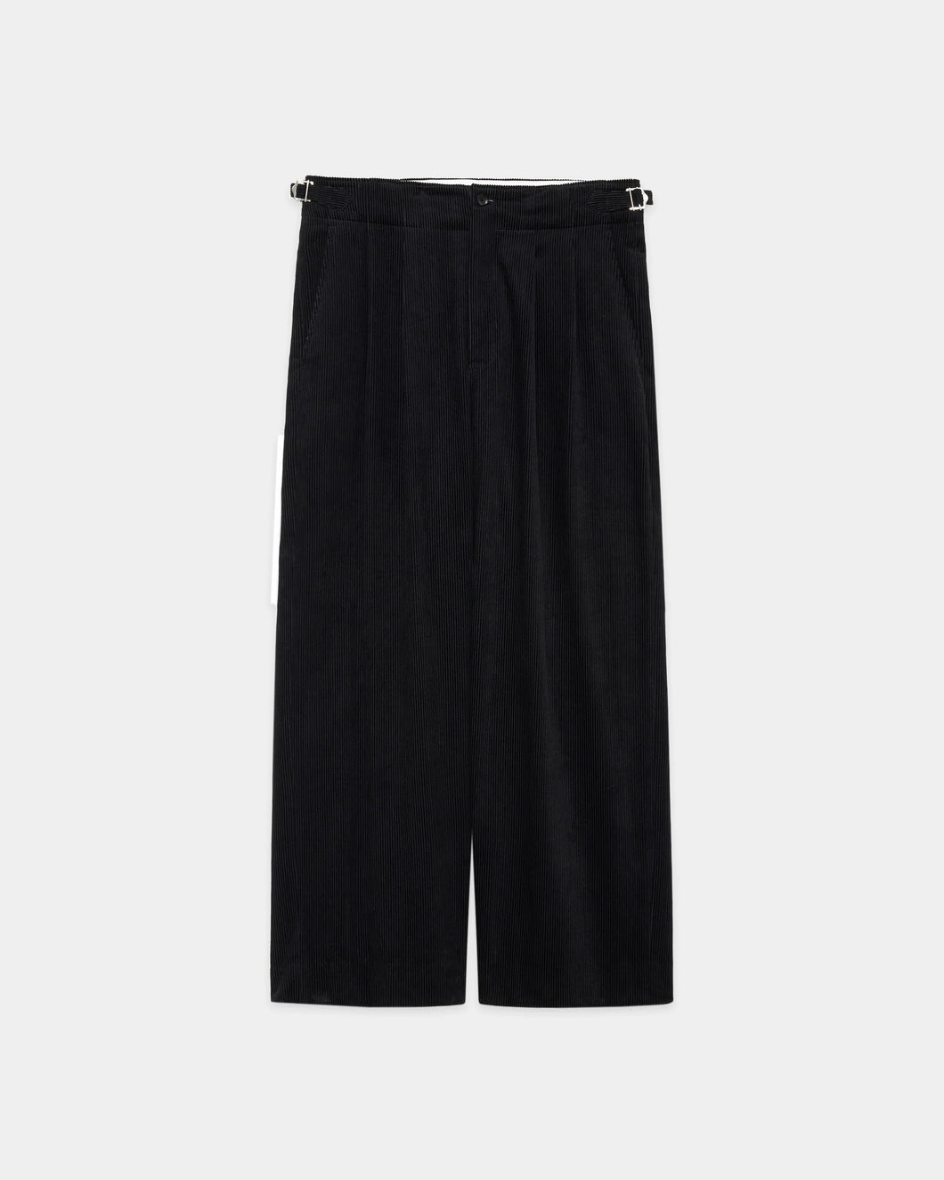 Organic Cotton 8-Wale Corduroy Two Tuck Military Trousers