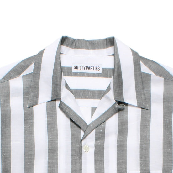 24SSSOKTAS STRIPED OPEN COLLAR SHIRT