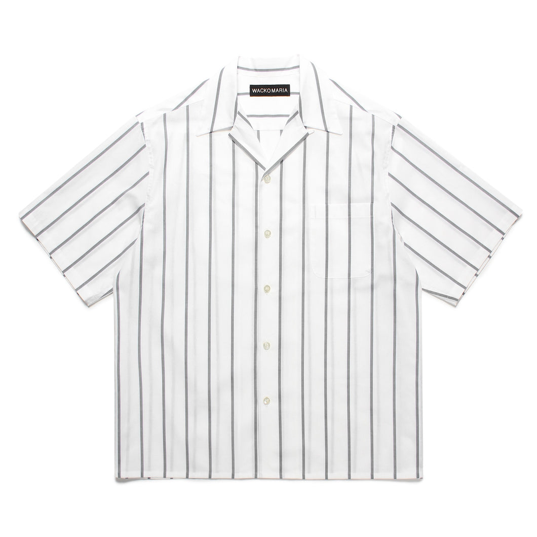 STRIPED OPEN COLLAR SHIRT S/S ( TYPE-1 )