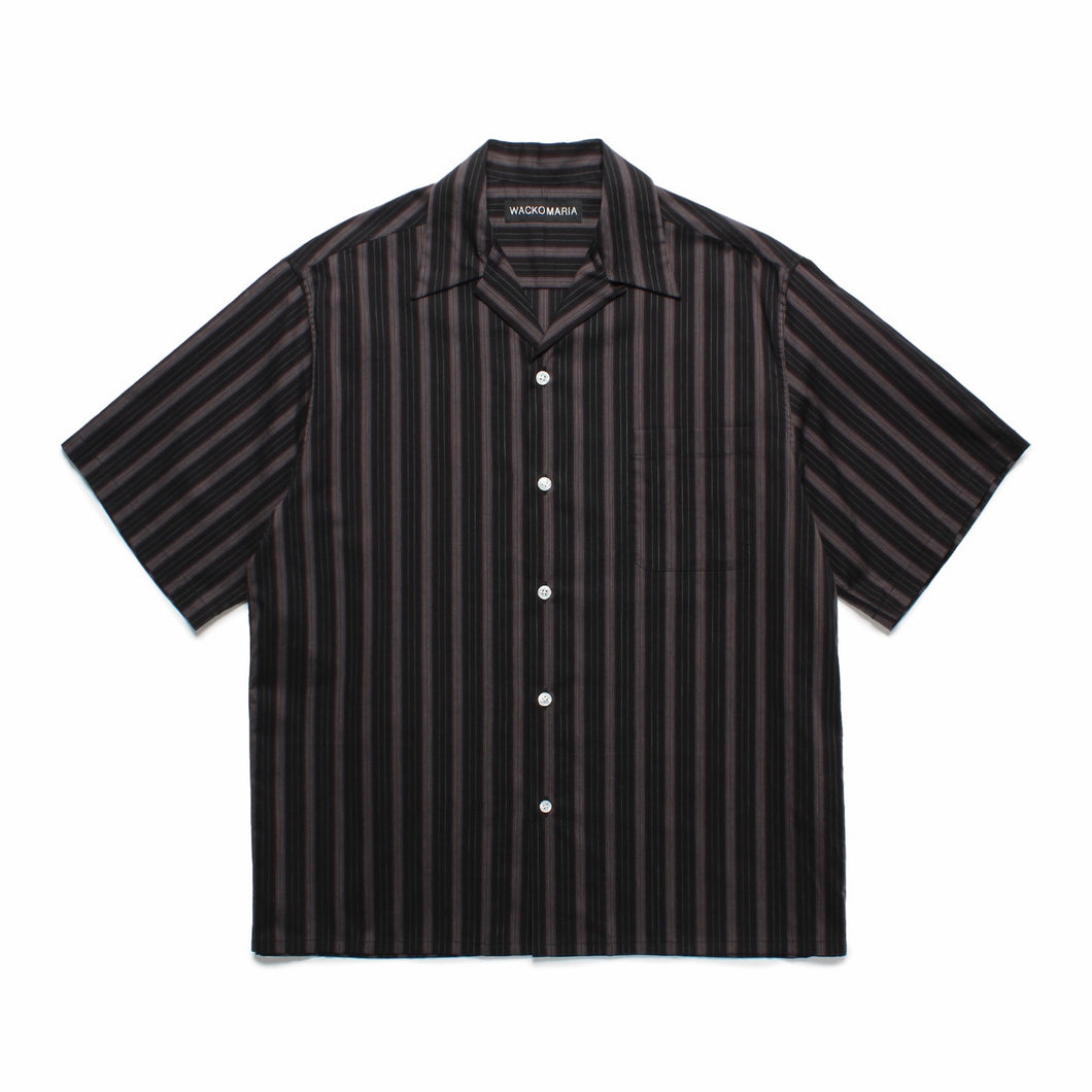 STRIPED OPEN COLLAR SHIRT S/S ( TYPE-2 )
