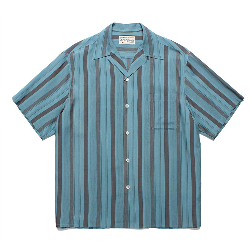 STRIPED OPEN COLLAR SHIRT S/S ( TYPE-2 ) – Roots Bonds ONLINE STORE