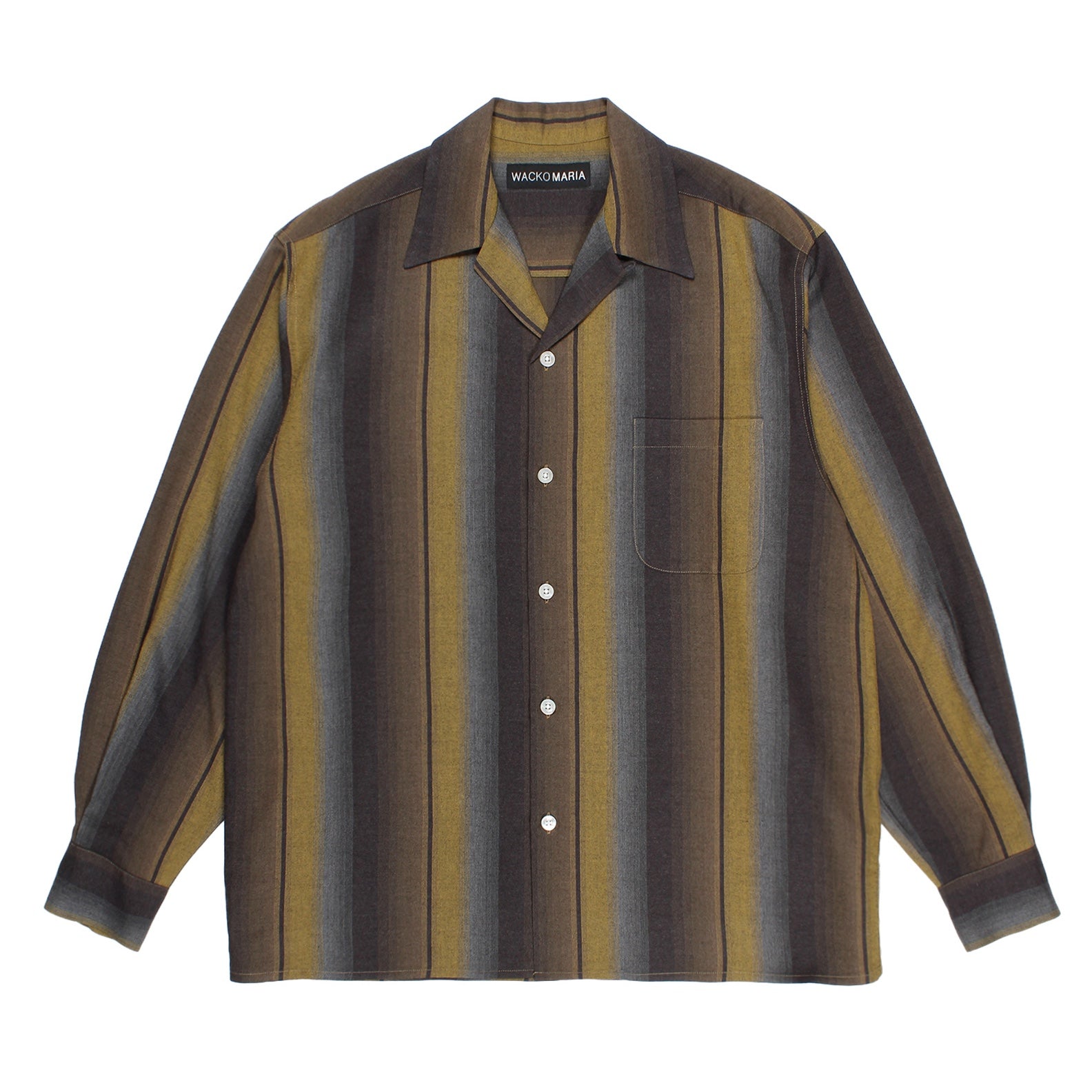 新品未使用 OMBRE STRIPED OPEN COLLAR SHIRT L OMBRE STRIPED OPEN COLLAR SHIRT L/S – Roots Bonds ONLINE STORE