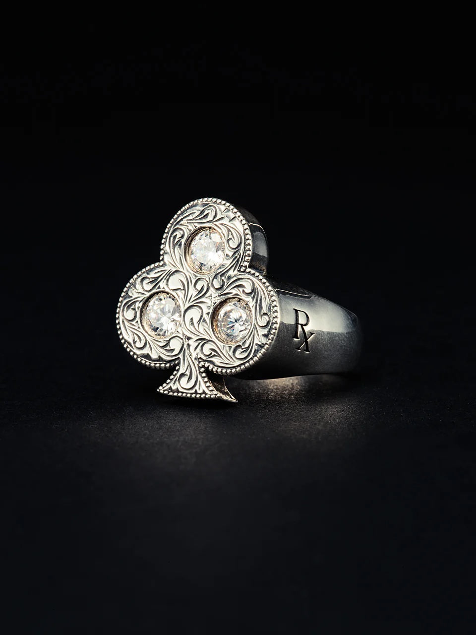 Engraved Club Ring