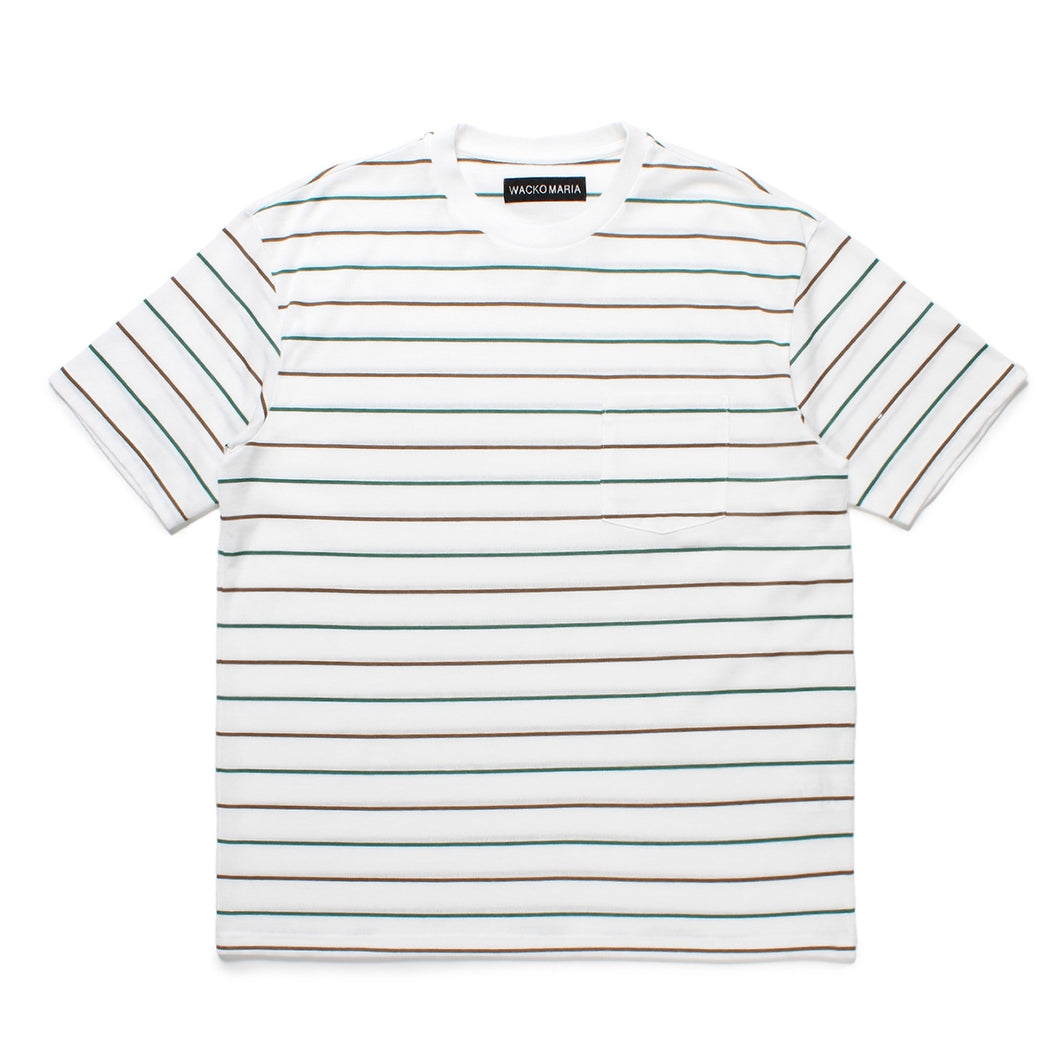 STRIPED CREW NECK T-SHIRT ( TYPE-2 )