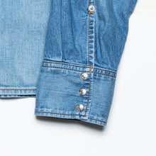 画像をギャラリービューアに読み込む, WESTERN SHORT SHIRT-USED WASHED DENIM-
