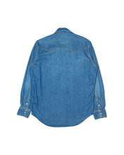 画像をギャラリービューアに読み込む, CUTTING WESTERN SHIRT -USED WASHED DENIM-
