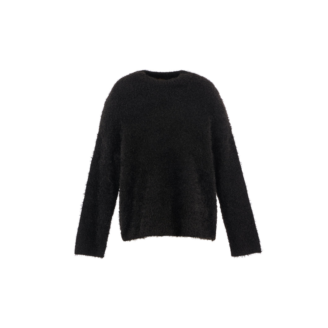 CRW NECK KNIT / GLITTER