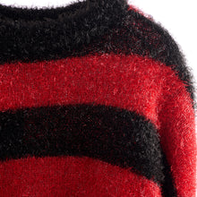 画像をギャラリービューアに読み込む, CRW NECK KNIT / GLITTER BORDER
