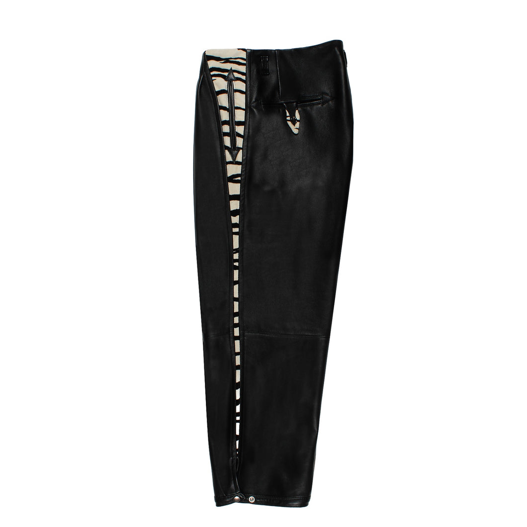 WOLF'S HEAD / LEATHER ROCKABILLY PANTS