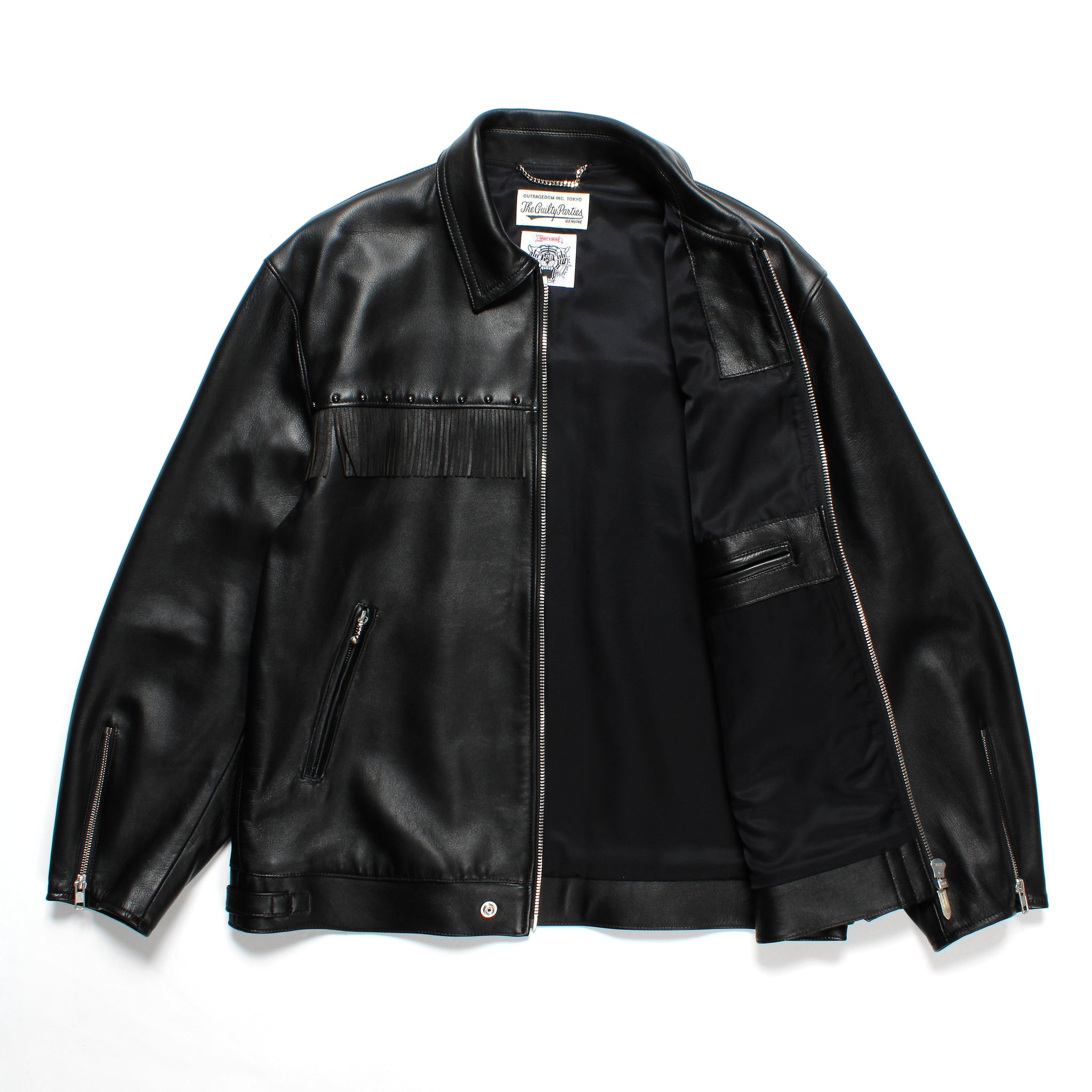ジャケット・アウター vanquish lamb leather single riders L Vanquish Leather Riders Jacket Vanquish