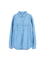 画像をギャラリービューアに読み込む, CHAMBRAY WORK SHIRT
