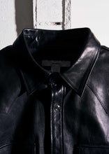 画像をギャラリービューアに読み込む, HORSE LEATHER SHIRT VINTAGE W

