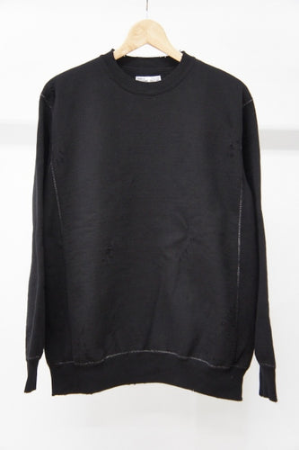 REBUILT CREW SWEAT  -C-BLACK-