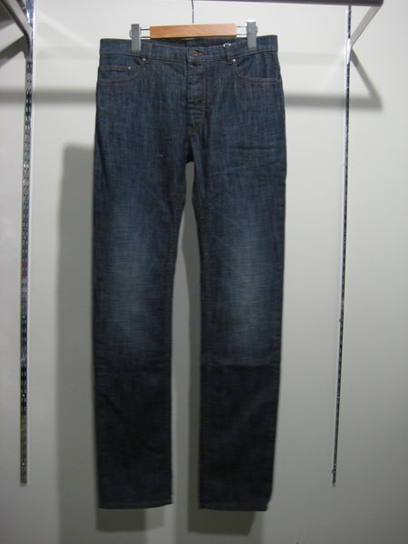 SLIM DENIM PANTS -WASHED EFFECT-