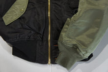 画像をギャラリービューアに読み込む, suspension&quot;MA-1 custom 90&#39;s DEAD STOCK ver&quot;BLKxOLV
