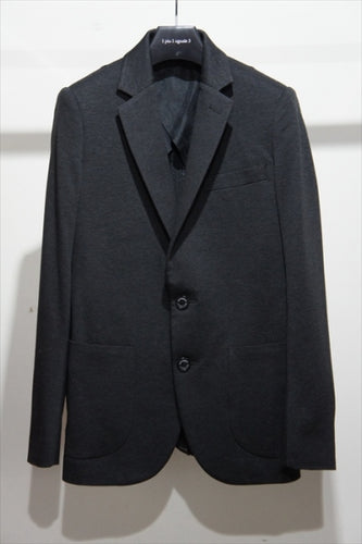 RIB JACKET-GRAY/BLACK-