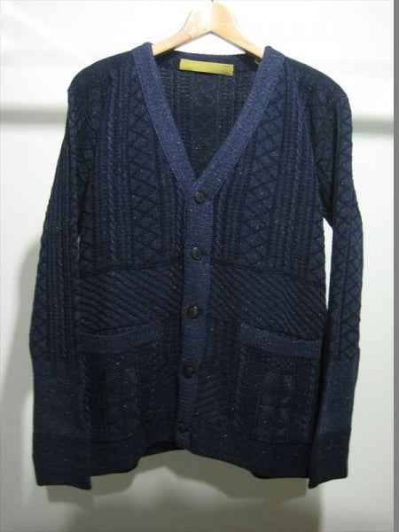 GUERNSEY SWEATER OPENED FRONT