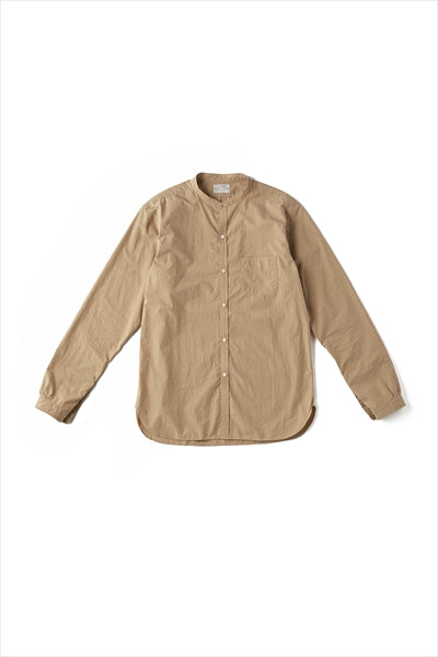 STUD BUTTON BAND COLLAR SHIRTS