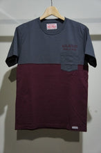 画像をギャラリービューアに読み込む, 2 TONE Pocket tee(print)  -GRY x D-RED-
