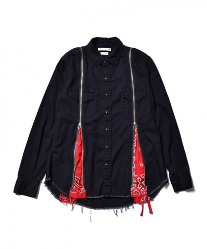Bandana Zip Denim SH