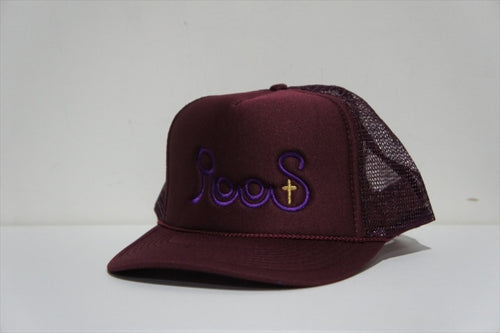 tr.4 suspension ”RootS” MESH CAP -BURGUNDY-