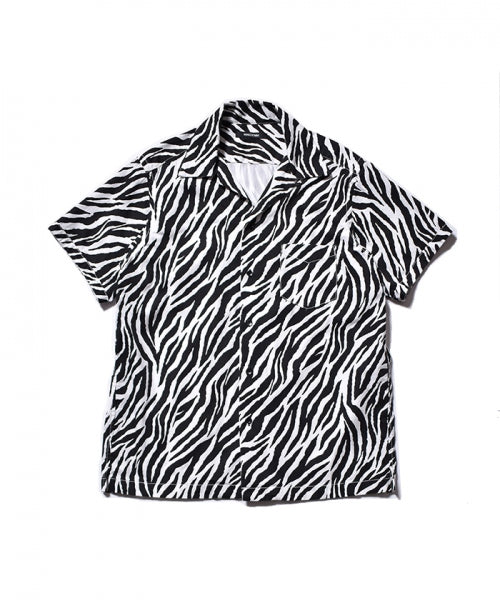 Zebra Denim S/S Open Collar SH