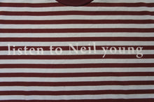 画像をギャラリービューアに読み込む, tr.4&quot;LISTEN TO NEIL YOUNG&quot; BORDER Tee -BURxGRY-

