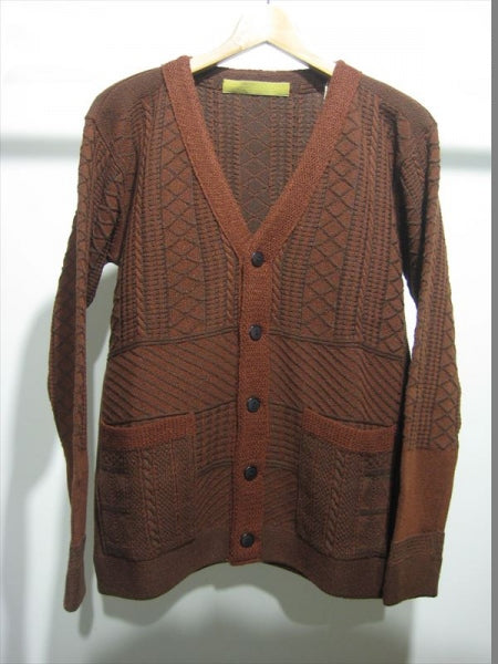 GUERNSEY SWEATER OPENED FRONT