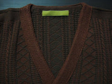画像をギャラリービューアに読み込む, GUERNSEY SWEATER OPENED FRONT
