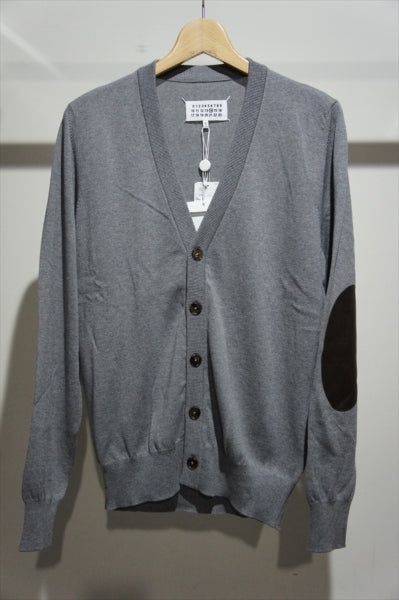 ELBOW PATCH CARDIGAN KNIT