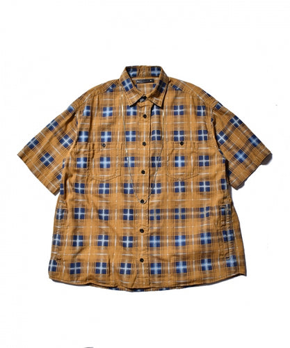 Oldmans Check Denim Necklace S/S Work SH