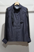 画像をギャラリービューアに読み込む, Denim Chiffon Ribbon BL
