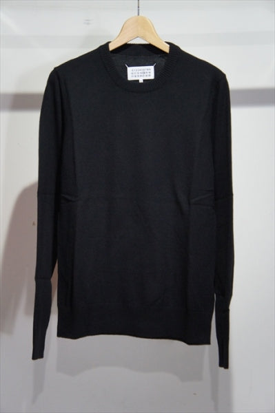 ELBOW PATCH CREW NECK KNIT