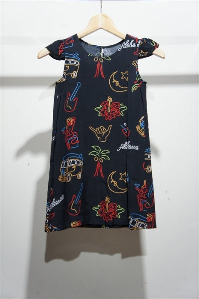NEON ALOHA KIDS ONEPIECE