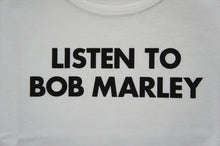 画像をギャラリービューアに読み込む, LISTEN TO BOB MARLEY TANK TOP
