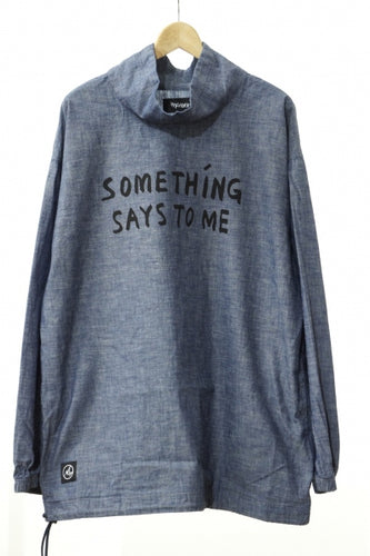 CHAMBRAY NECK PULLOVER 