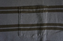 画像をギャラリービューアに読み込む, STRIPED CREW NECK T-SHIRT (TYPE-2) -NAVYxCHARCOAL-

