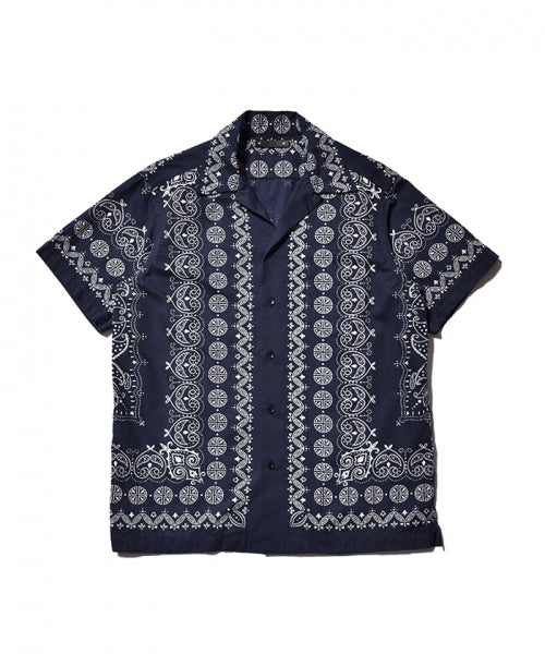 Bandana Denim S/S Open Collar SH