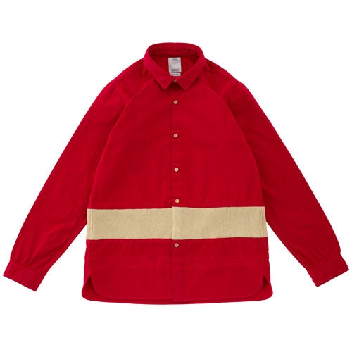 LONG RIDER SHIRT KNIT BORDER L/S (OVERDYED)