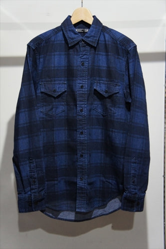 Denim Check Print SH M