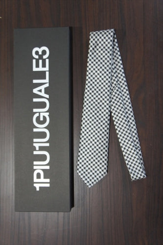 NECK TIE -ORIGINAL HOUNDTOOTH SMALL SILK100-