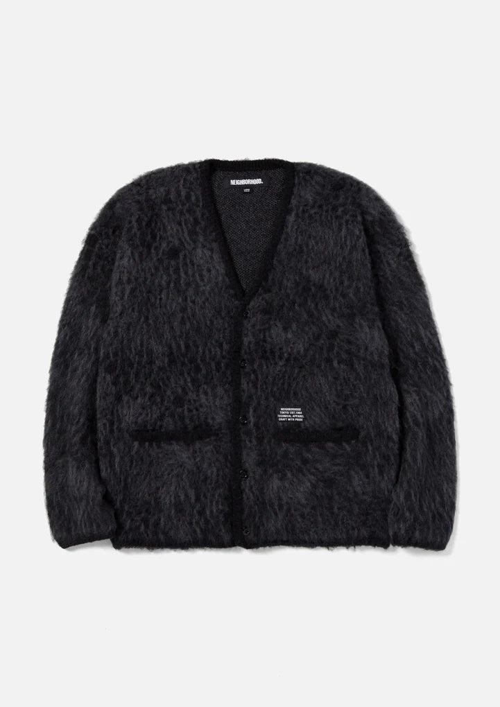 MOHAIR CARDIGAN . AN