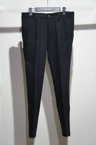 RELAX TAYLOR TAPERED SLACKS -BLACK STRIPE-