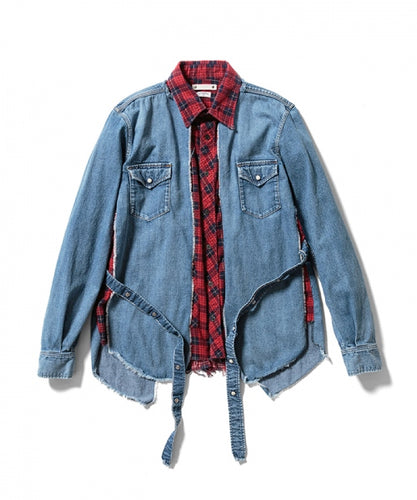 OLD PARK x MINEDENIM Rebuild Riders Shirt