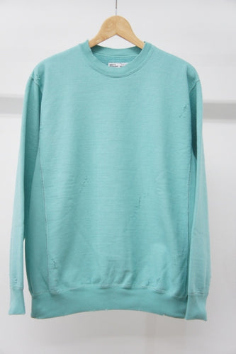 REBUILT CREW SWEAT  -T-BLUE-